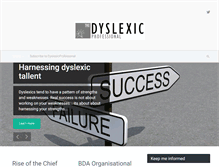 Tablet Screenshot of dyslexicprofessional.com